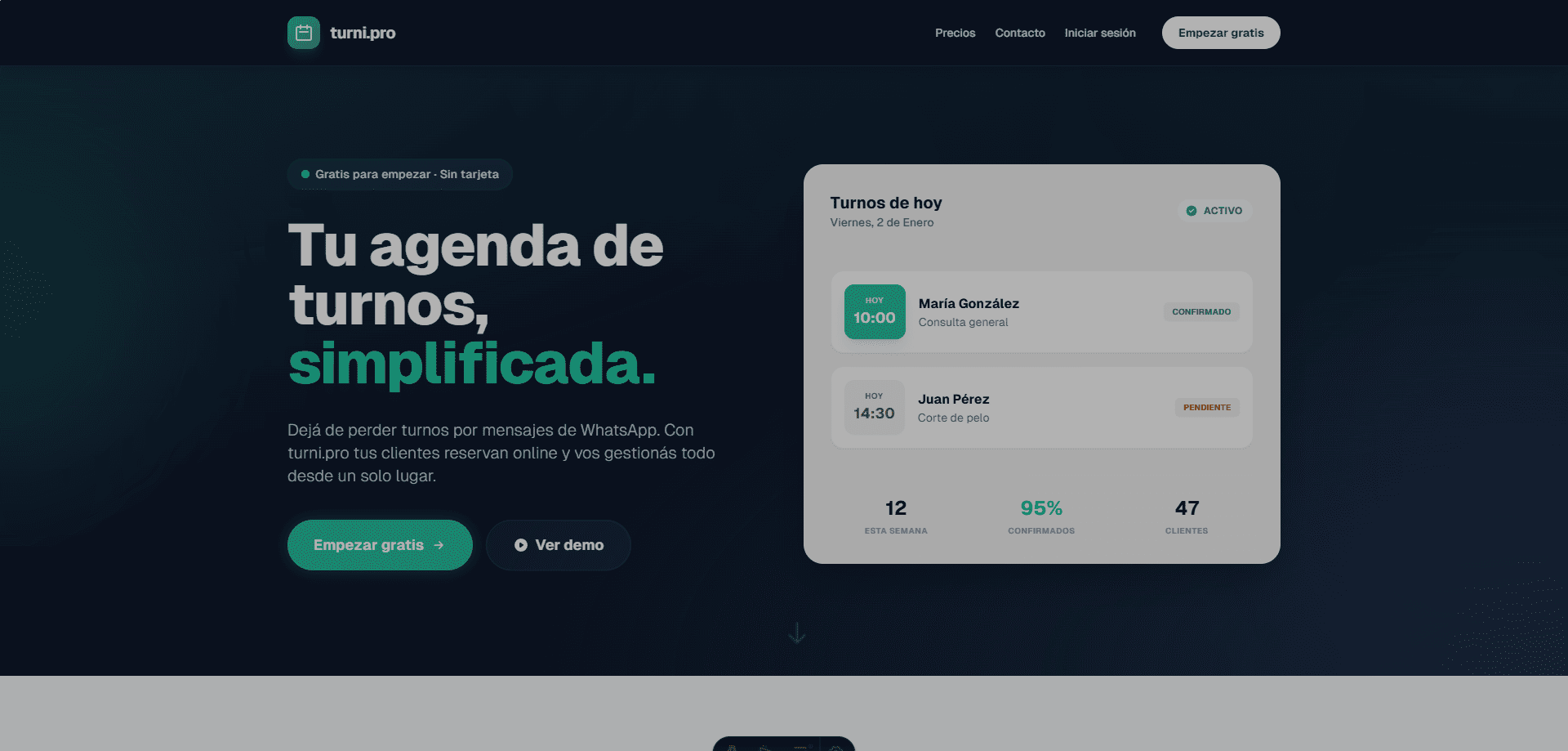 Turni — Plataforma SaaS de Turnos